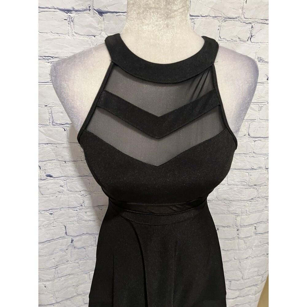 Homer & Rose Fit and Flare Party Cocktail Dress Black Size Small Special Event - Picture 2 of 8